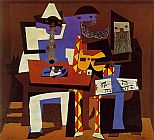 Pablo Picasso Famous Paintings - Three Musicians
